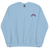 Embroidered Bisexual Rainbow Sweater: Pride Flag LGBTQ+ Design